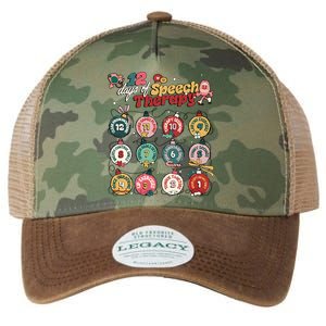 Funny 12 Days Of Speech Therapy Christmas Legacy Tie Dye Trucker Hat