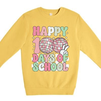 Funny 100 Days 100th Day Of School For Girl Boy & Teacher Premium Crewneck Sweatshirt