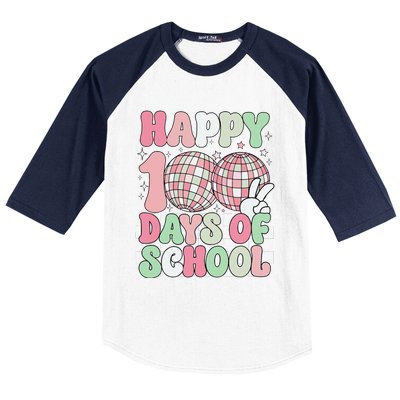 Funny 100 Days 100th Day Of School For Girl Boy & Teacher Baseball Sleeve Shirt