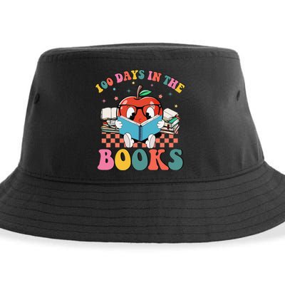 Funny 100 Days In The Books Reading Teacher 100th Day Of School Sustainable Bucket Hat