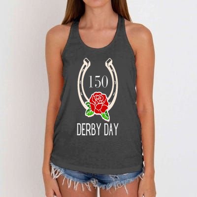 Funny 150th Derby Day 2024 Ky Derby 2024 Women's Knotted Racerback Tank