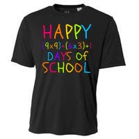 Funny 100th Day Of School Math Teacher 100 Days Math Formula 100 Days Smarter Cooling Performance Crew T-Shirt