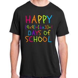 Funny 100th Day Of School Math Teacher 100 Days Math Formula 100 Days Smarter Adult ChromaSoft Performance T-Shirt