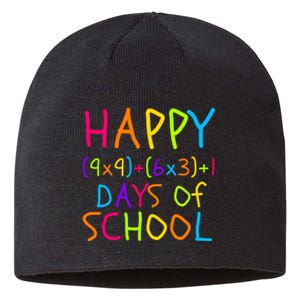 Funny 100th Day Of School Math Teacher 100 Days Math Formula 100 Days Smarter Sustainable Beanie