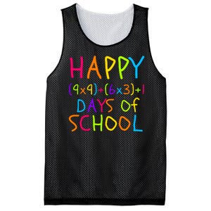 Funny 100th Day Of School Math Teacher 100 Days Math Formula 100 Days Smarter Mesh Reversible Basketball Jersey Tank