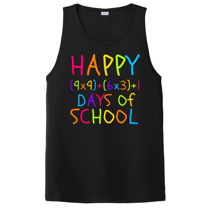 Funny 100th Day Of School Math Teacher 100 Days Math Formula 100 Days Smarter PosiCharge Competitor Tank