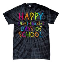 Funny 100th Day Of School Math Teacher 100 Days Math Formula 100 Days Smarter Tie-Dye T-Shirt