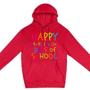 Funny 100th Day Of School Math Teacher 100 Days Math Formula 100 Days Smarter Premium Pullover Hoodie