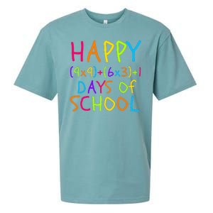 Funny 100th Day Of School Math Teacher 100 Days Math Formula 100 Days Smarter Sueded Cloud Jersey T-Shirt