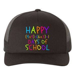 Funny 100th Day Of School Math Teacher 100 Days 100 Days Smarter Math Formula Yupoong Adult 5-Panel Trucker Hat