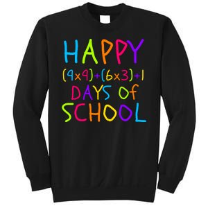 Funny 100th Day Of School Math Teacher 100 Days 100 Days Smarter Math Formula Sweatshirt