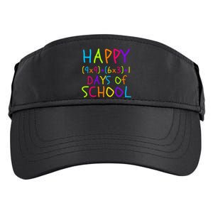 Funny 100th Day Of School Math Teacher 100 Days 100 Days Smarter Math Formula Adult Drive Performance Visor