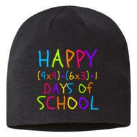 Funny 100th Day Of School Math Teacher 100 Days 100 Days Smarter Math Formula Sustainable Beanie