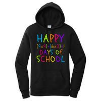 Funny 100th Day Of School Math Teacher 100 Days 100 Days Smarter Math Formula Women's Pullover Hoodie