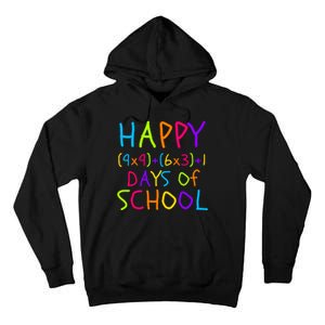 Funny 100th Day Of School Math Teacher 100 Days 100 Days Smarter Math Formula Tall Hoodie