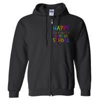 Funny 100th Day Of School Math Teacher 100 Days 100 Days Smarter Math Formula Full Zip Hoodie