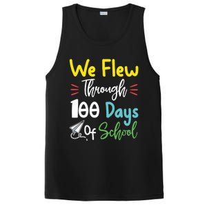 Fun 100 Days Of School Great Gift Paper Airplane Great Gift Teacher Great Gift S PosiCharge Competitor Tank