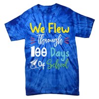 Fun 100 Days Of School Great Gift Paper Airplane Great Gift Teacher Great Gift S Tie-Dye T-Shirt