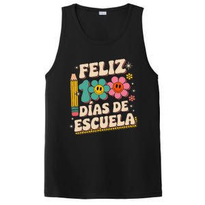 Feliz 100 Diaz De Escuela 100th Day School Spanish Teacher PosiCharge Competitor Tank