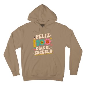 Feliz 100 Diaz De Escuela 100th Day School Spanish Teacher Hoodie