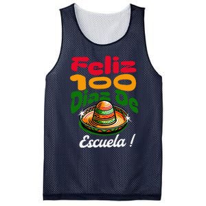 Feliz 100 Diaz De Escuela !00th Day School Spanish Funny Mesh Reversible Basketball Jersey Tank