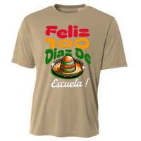 Feliz 100 Diaz De Escuela !00th Day School Spanish Funny Cooling Performance Crew T-Shirt