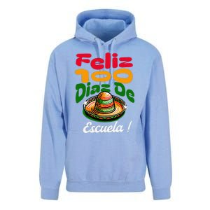 Feliz 100 Diaz De Escuela !00th Day School Spanish Funny Unisex Surf Hoodie