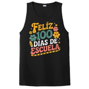 Feliz 100 Diaz De Escuela 100th Day School Spanish Teacher PosiCharge Competitor Tank