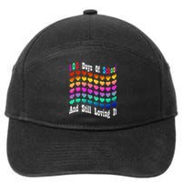 Funny 100 Days Of School And Still Loving It Hearts 100th Day 7-Panel Snapback Hat