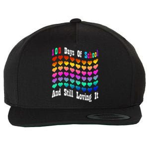 Funny 100 Days Of School And Still Loving It Hearts 100th Day Wool Snapback Cap