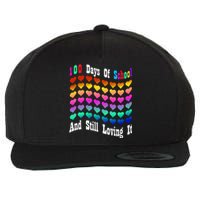 Funny 100 Days Of School And Still Loving It Hearts 100th Day Wool Snapback Cap