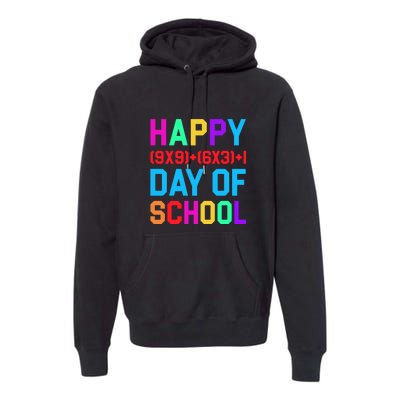 Math Formula 100 Days Of School Teacher Boys Girls Premium Hoodie