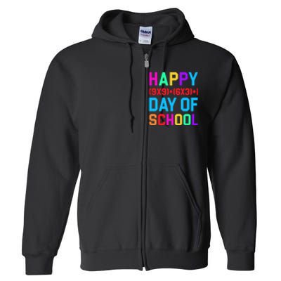 Math Formula 100 Days Of School Teacher Boys Girls Full Zip Hoodie