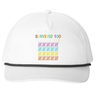 Funny 100 Days Of School For And Smarter Snapback Five-Panel Rope Hat