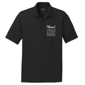 Funny 12 Days Of Christmas Rottweiler Gift Dog PosiCharge RacerMesh Polo