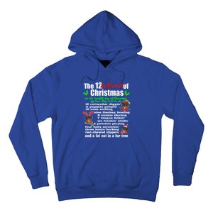 Funny 12 Days Of Christmas Rottweiler Gift Dog Hoodie