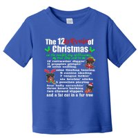 Funny 12 Days Of Christmas Rottweiler Gift Dog Toddler T-Shirt