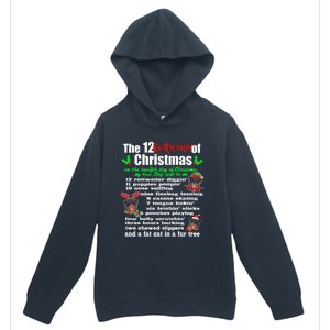 Funny 12 Days Of Christmas Rottweiler Gift Dog Urban Pullover Hoodie