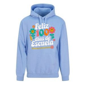 Feliz 100 Diaz De Escuela 100th Day School Spanish Teacher Unisex Surf Hoodie