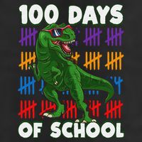 Funny 100 Days Of School 100th Day Of School Dino Cool Comfort Performance Bucket Hat
