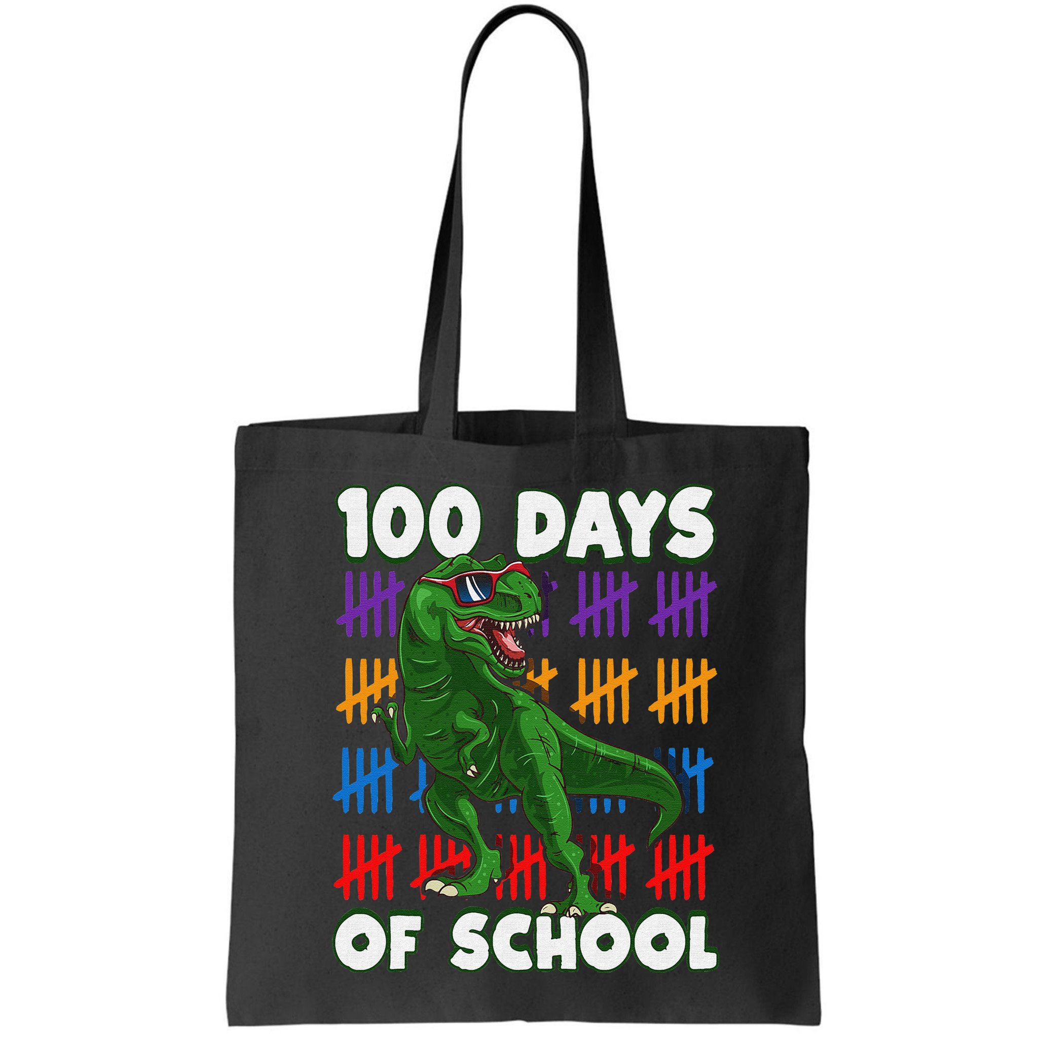 Funny 100 Days Of School 100th Day Of School Dino Bag