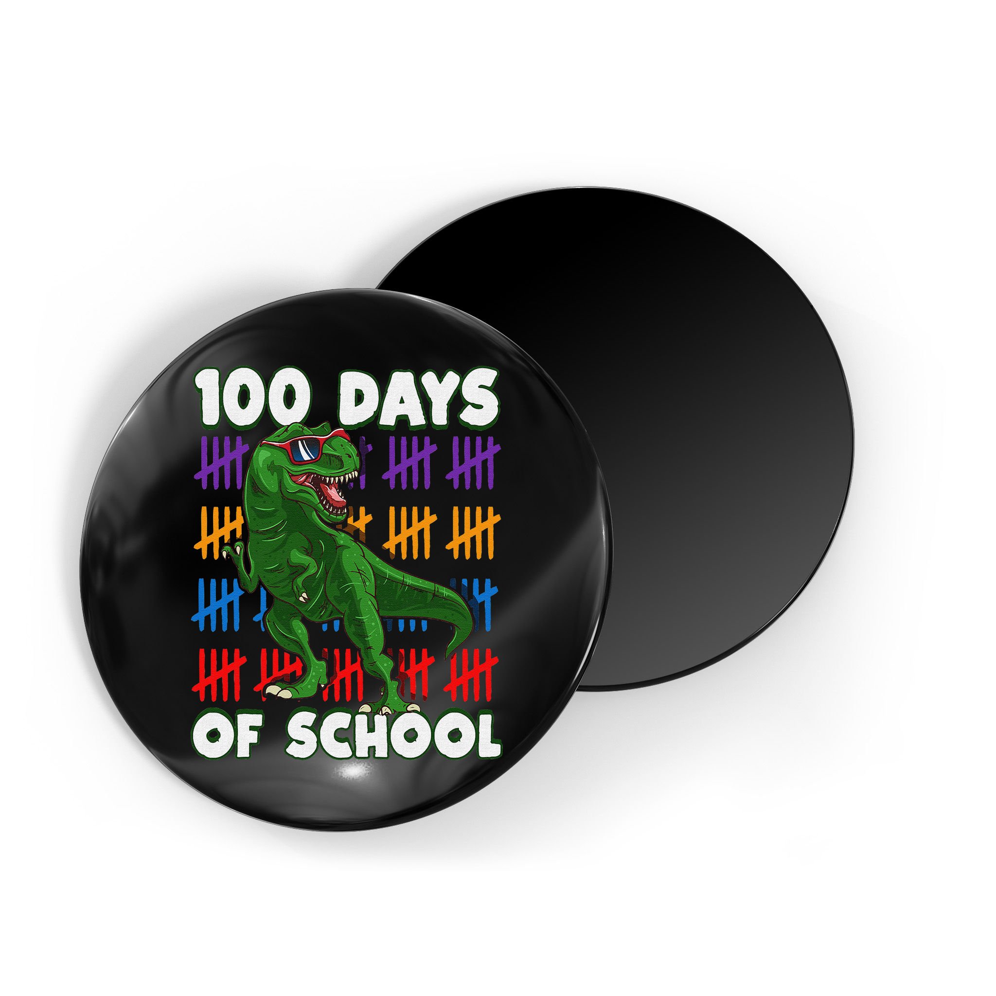 Funny 100 Days Of School 100th Day Of School Dino Magnet