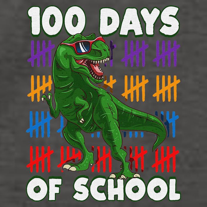 Funny 100 Days Of School 100th Day Of School Dino Vector Backpack