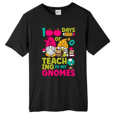 Funny 100 Days Of Teaching My Gnomes Teacher Costume Meaningful Gift Tall Fusion ChromaSoft Performance T-Shirt