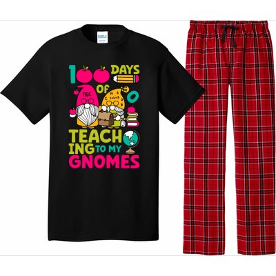 Funny 100 Days Of Teaching My Gnomes Teacher Costume Meaningful Gift Pajama Set