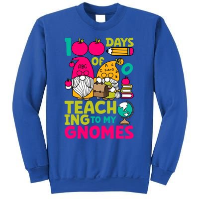 Funny 100 Days Of Teaching My Gnomes Teacher Costume Meaningful Gift Sweatshirt