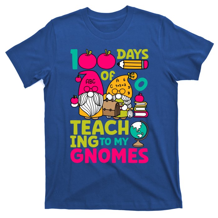 Funny 100 Days Of Teaching My Gnomes Teacher Costume Meaningful Gift T-Shirt