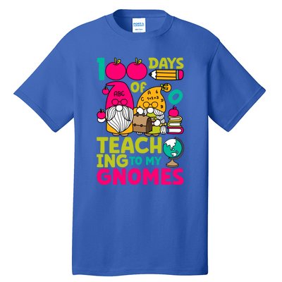 Funny 100 Days Of Teaching My Gnomes Teacher Costume Meaningful Gift Tall T-Shirt