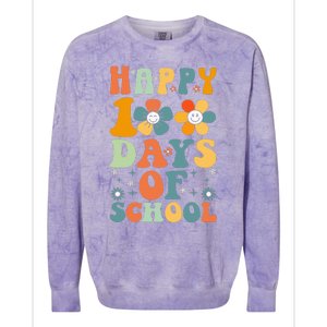 Funny 100th Day School Cute 100 Days School Colorblast Crewneck Sweatshirt