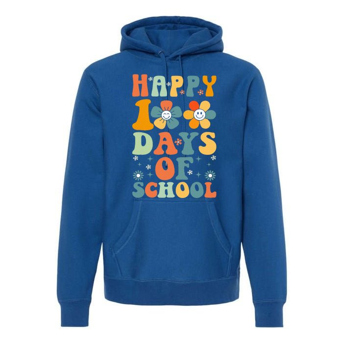 Funny 100th Day School Cute 100 Days School Premium Hoodie